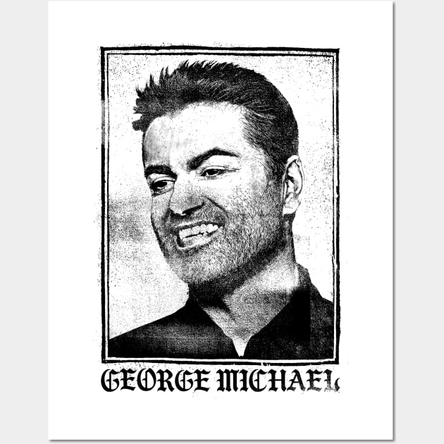 George Michael // Faded Vintage Look // Original Design Wall Art by DankFutura